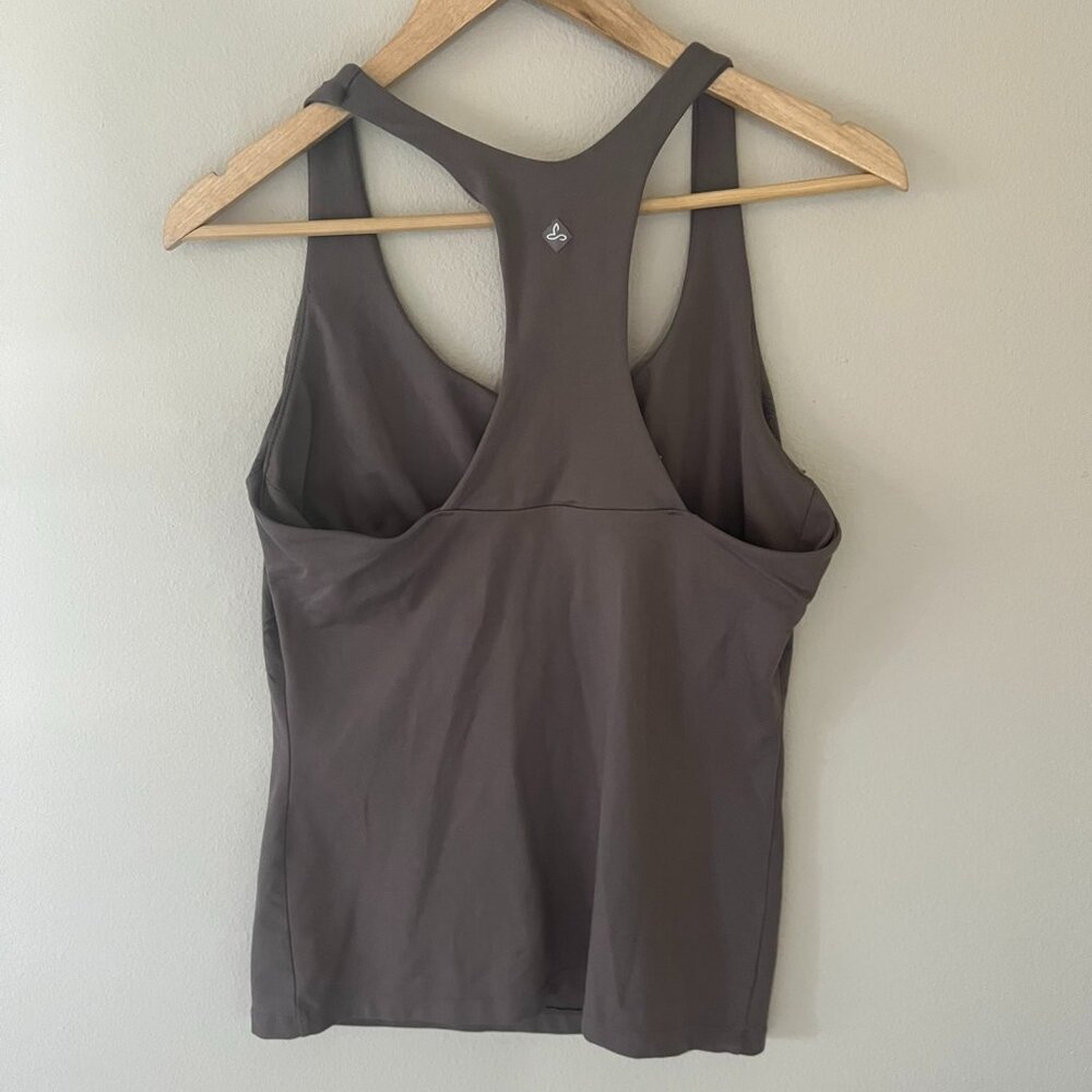 Prana Patterned Sleeveless Tank Top in Tan Size L - Picture 2 of 5